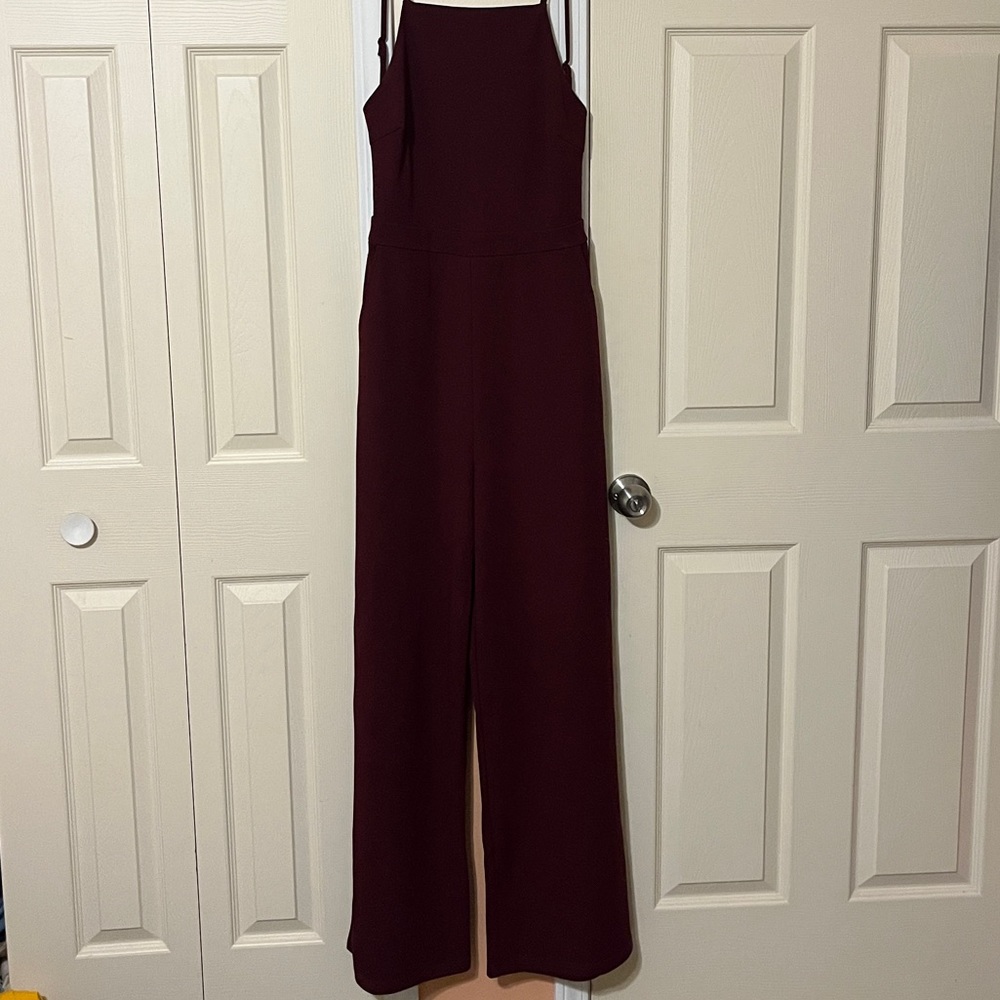 Lulu's Burgundy Jumpsuit